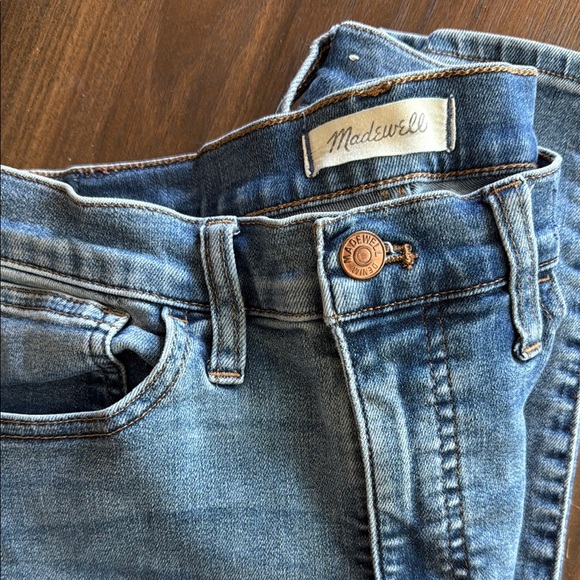 Madewell Denim - Madewell High Rise 10” Roadtripper Blue Skinny Jeans with Classic Fade size 28